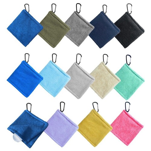 Golf towel with clip - golf,