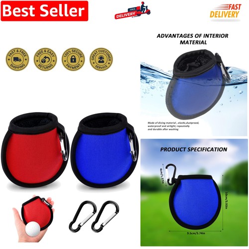 Pack golf ball - cleaner, pouch