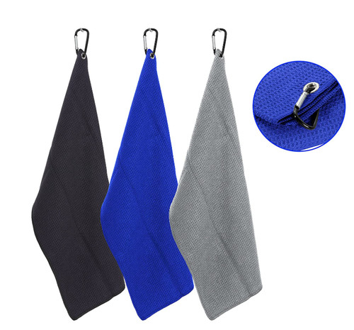Tri fold golf towel - tri, w/